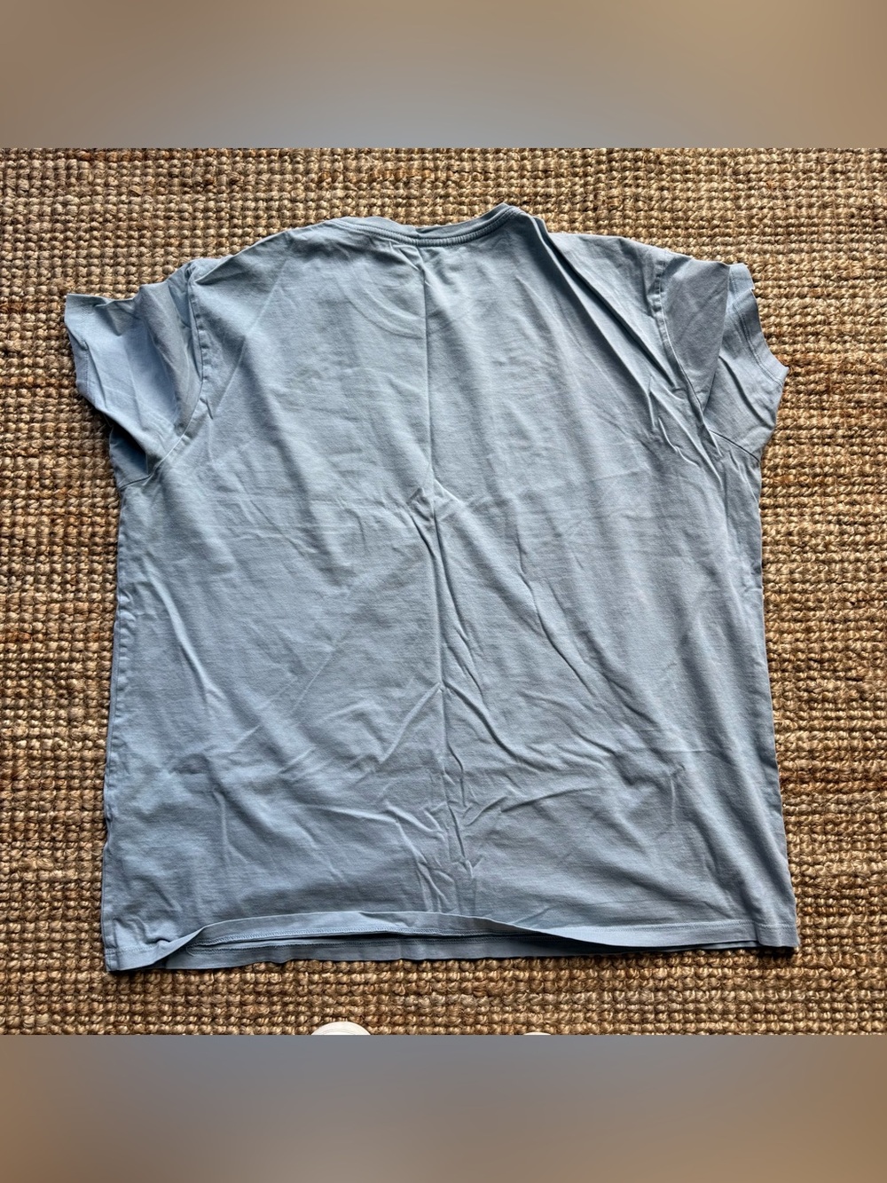 Men's Short Sleeve Crew Neck Tee - Coral, White, Light Blue, Olive - Picture 7 of 9